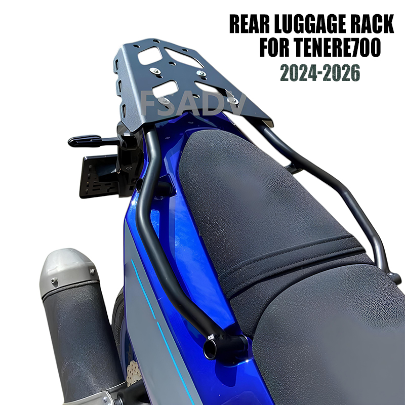 Luggage Cover Protector - ヤマハ・テネレ700（XTZ700）用、2025年モデル対応、リアラゲッジラック、トップケース、リアキャリア。2024年モデルにも対応。バイク用アクセサリー。