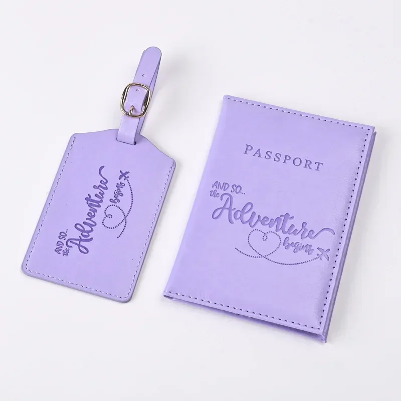 Travel Accessories Wallet - 合成皮革パスポートホルダー,チケットホルダー,IDとクレジットカードホルダー,紫,ユニセックス,新品