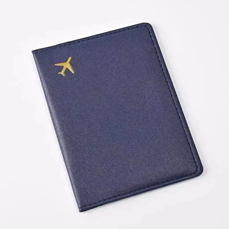 Travel Accessories Wallet - 女性男性カードパスポートカバーケース飛行機チケットクリップパスポートトラベルウォレットPUレザーIDホルダーパスポートホルダー財布カバー