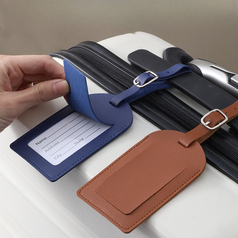 女性男性用荷物タグ PUレザー旅行用品スーツケースIDアドレ - Travel Accessories Aesthetic のレビューと価格