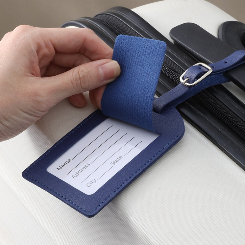 女性男性用荷物タグ PUレザー旅行用品スーツケースIDアドレ - Travel Accessories Aesthetic のレビューと価格