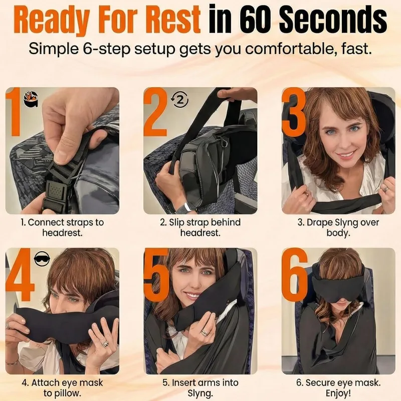 3-in-1 飛行機用睡眠サポートシステム。メモリーフォーム - Travel Accessories Long Flight のレビューと価格