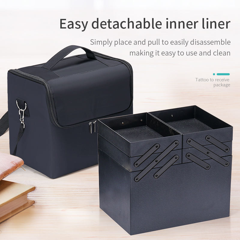 女性用大型メイクアップキャリングトレインケース、トラベルバッ - Travel Accessories Organizer Bag のレビューと価格