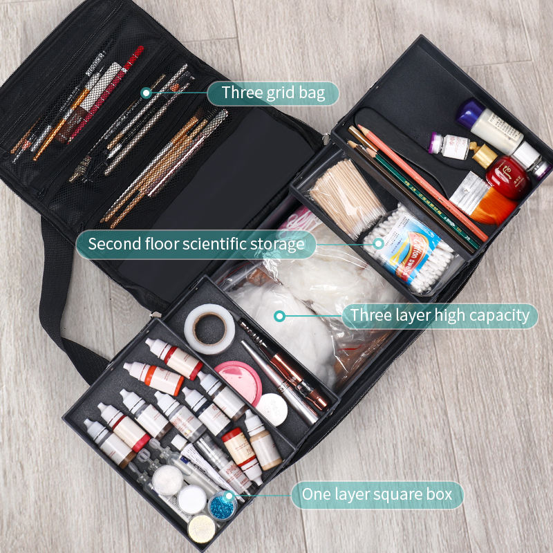 女性用大型メイクアップキャリングトレインケース、トラベルバッ - Travel Accessories Organizer Bag のレビューと価格