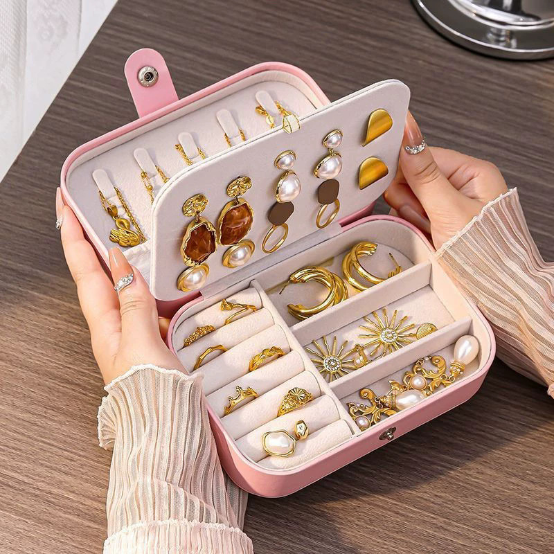抗酸化ポータブルトラベルミニジュエリーボックス収納ホルダー（ - Travel Accessories Jewelry のレビューと価格