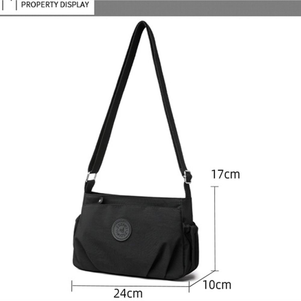 ナイロン生地の女性用ショルダーバッグ大容量多層メッセンジャー - Travel Accessories Organizer Bag のレビューと価格