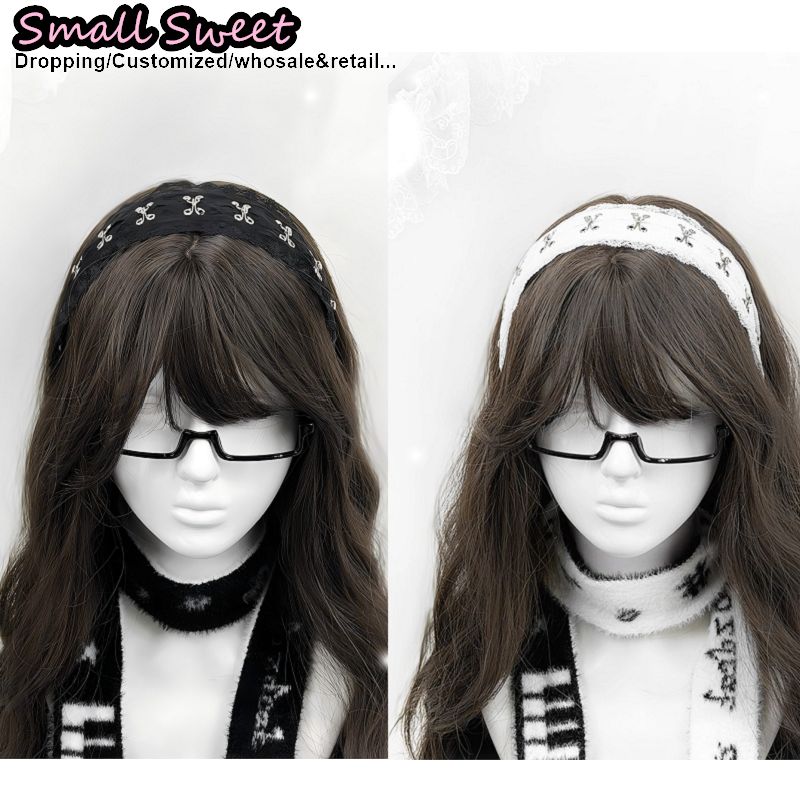 女性サブカルチャー Y2K スパイシーガール黒白レースヘッド - Travel Accessories Aesthetic のレビューと価格