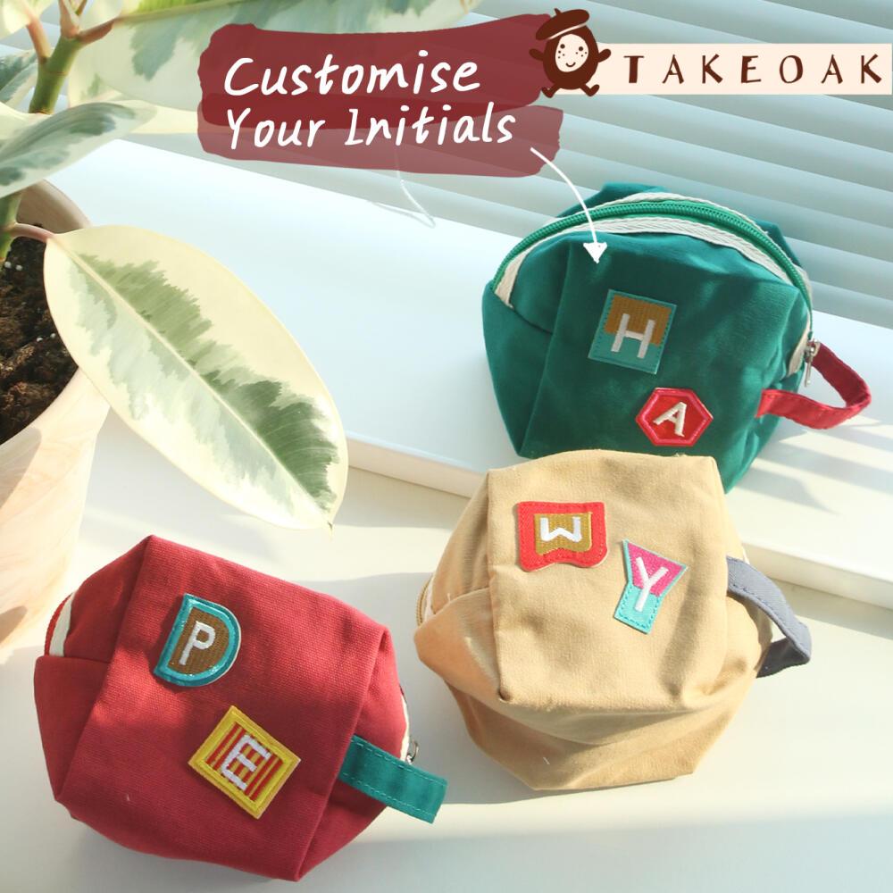 パーソナライズカスタム刺繍 デュアルイニシャル キャンバス  - Travel Accessories Aesthetic のレビューと価格