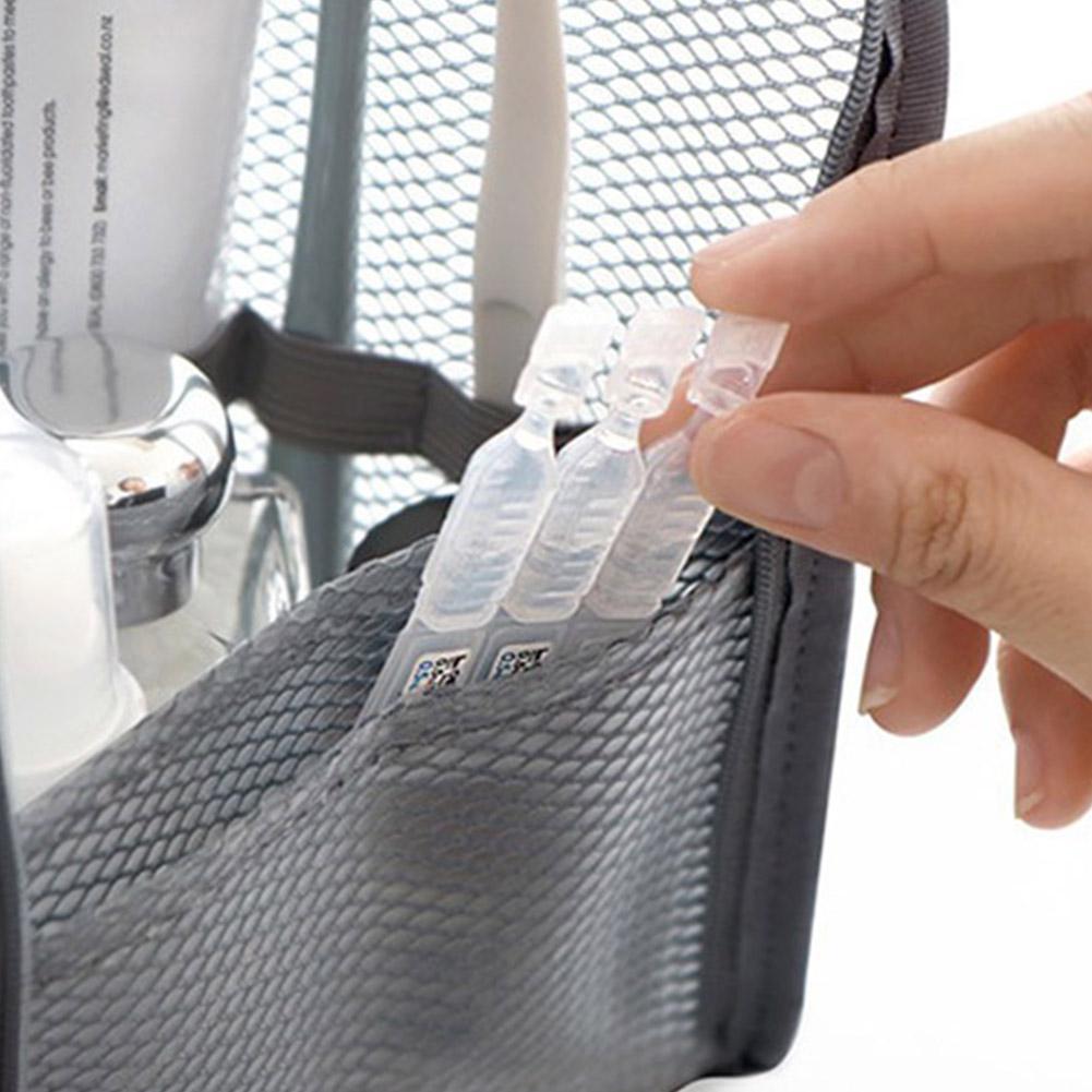 メッシュトラベルトイレタリーバッグポータブル歯ブラシ化粧品オ - Travel Accessories Organizer Bag のレビューと価格